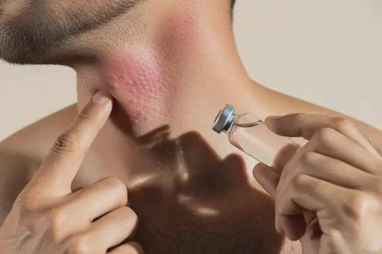 男人脖子上經(jīng)常起濕疹能不能根治(圖4)