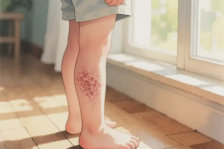 兒童大腿偶爾長濕疹能靠自己自愈嗎(圖1)