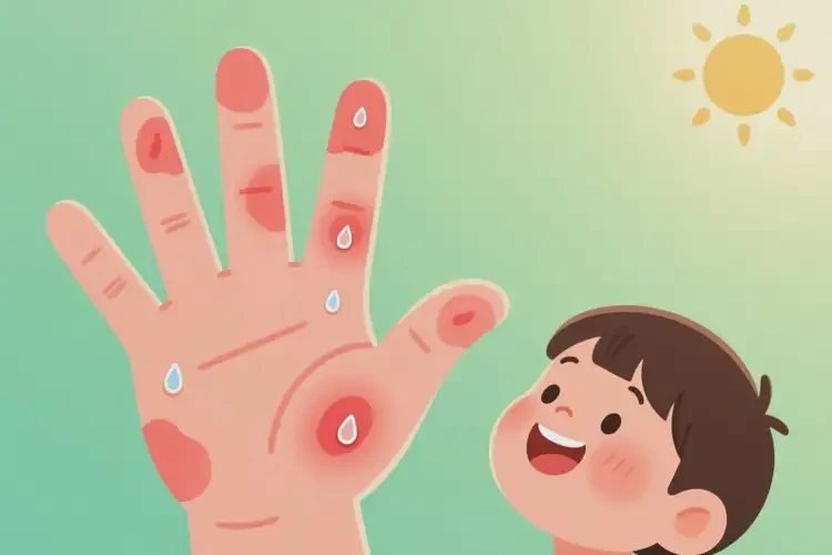 兒童手上起濕疹可不可以根治(圖1)