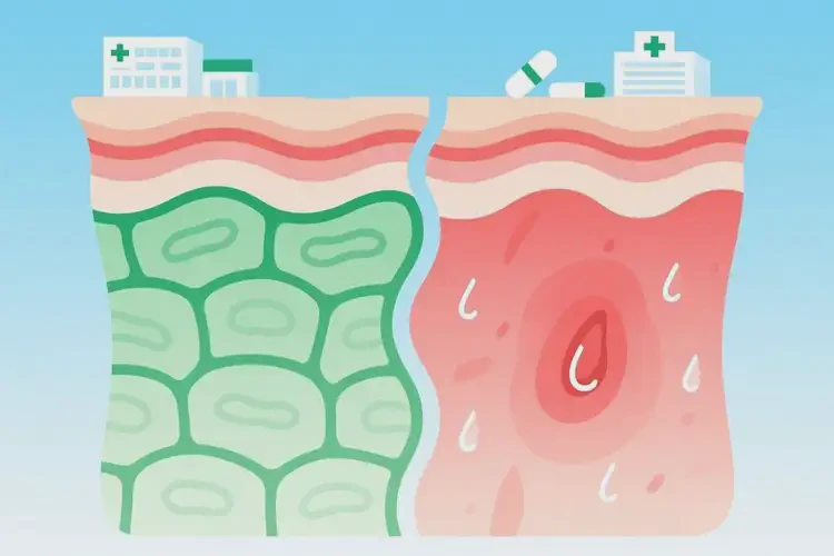 大學(xué)生大腿出濕疹不管它會(huì)自己自愈嗎(圖4)