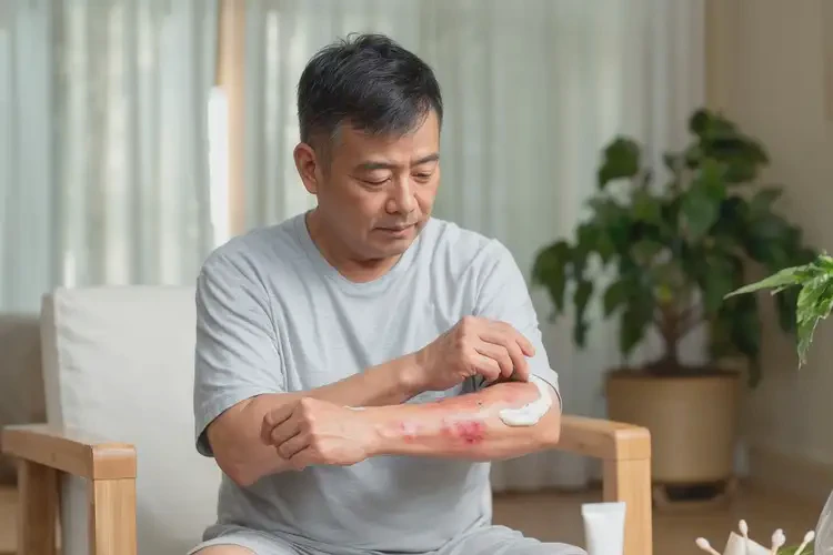 男人手臂上偶爾起濕疹能不能根治(圖2)