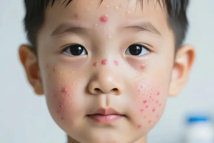 孩子臉上經(jīng)常起濕疹不管它會(huì)自己自愈嗎(圖4)