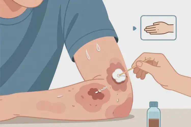 男性手臂偶爾起濕疹能夠徹底治愈嗎(圖2)