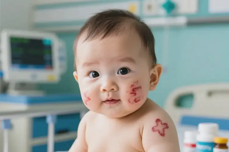 嬰幼兒臉上經(jīng)常起濕疹可不可以根治(圖1)