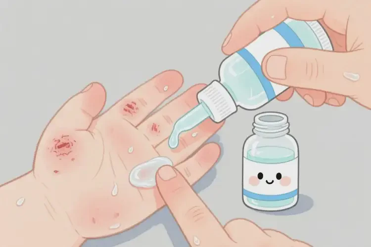 小兒手上偶爾起濕疹能夠徹底治愈嗎(圖1)