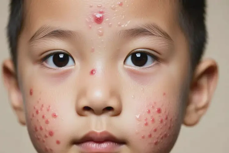 孩子臉上經(jīng)常起濕疹不管它會(huì)自己自愈嗎(圖1)