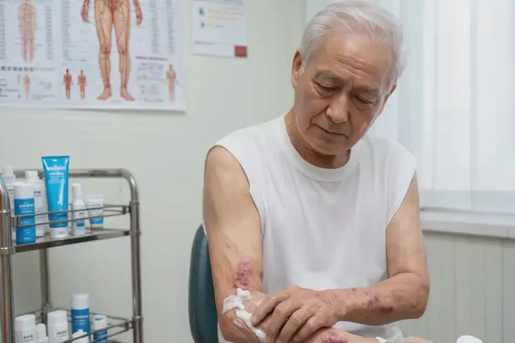 老人手臂有濕疹不管它會(huì)自己痊愈嗎(圖2)