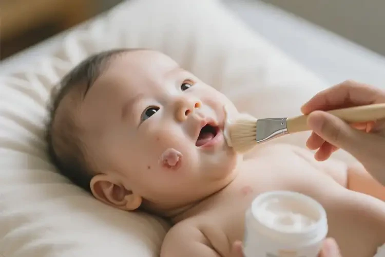 寶寶臉上長濕疹可不可以根治(圖2)