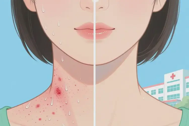 女性脖子上經(jīng)常長濕疹可不可以根治(圖4)