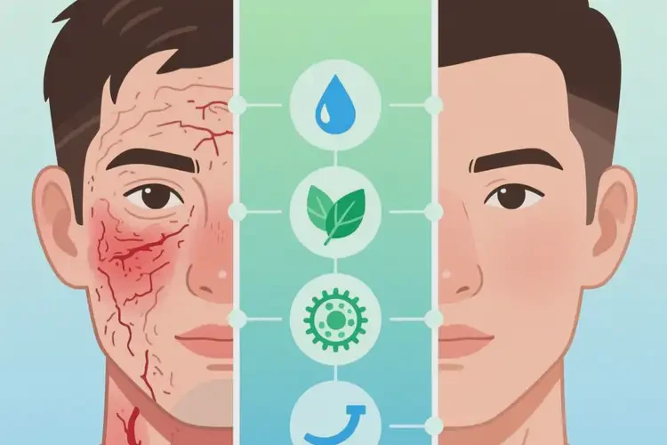 男生面部容易長濕疹可不可以根治(圖1)