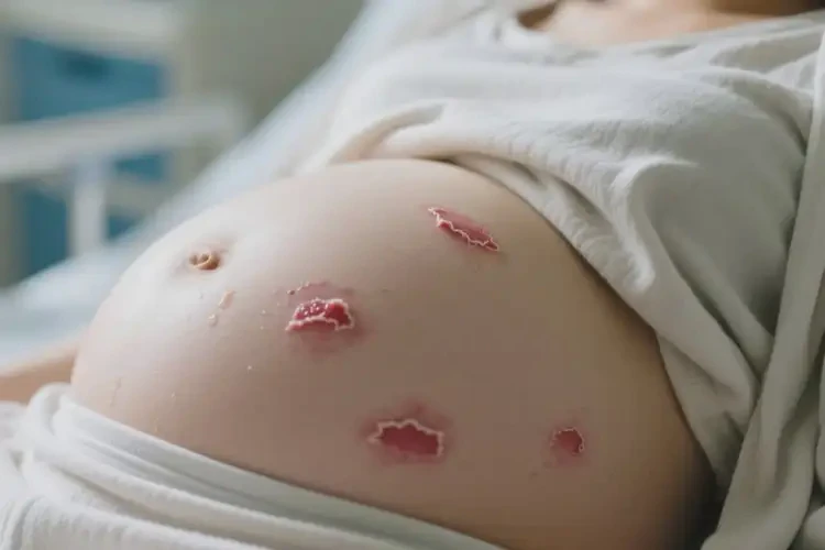 產(chǎn)婦肚子上偶爾起濕疹可不可以根治(圖1)