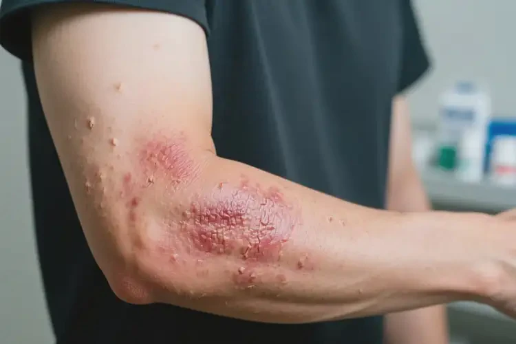 男性手臂上偶爾起濕疹不管它會自己痊愈嗎(圖3)