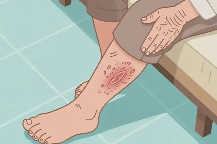 老人大腿上容易起濕疹可不可以根治(圖1)