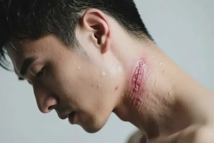 男人脖子偶爾起濕疹不管它會(huì)自己痊愈嗎(圖2)