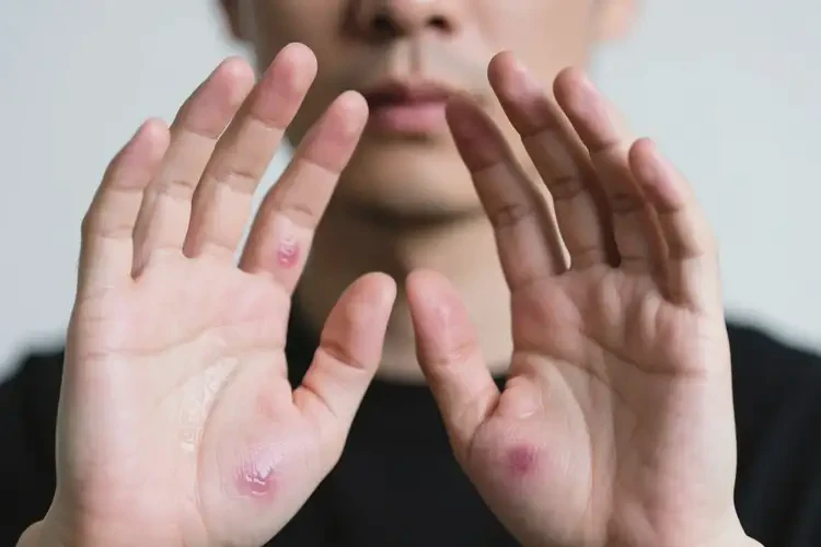 男性四肢偶爾長濕疹能靠自己自愈嗎(圖1)