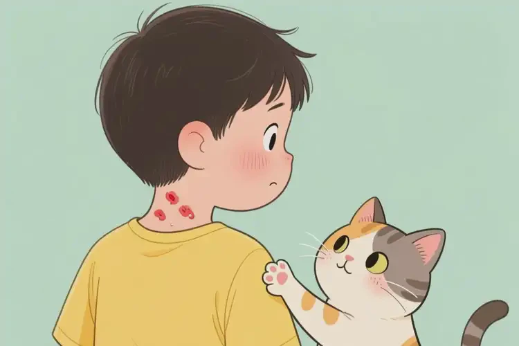 小學生脖子偶爾長濕疹不管它會自己好嗎(圖1)