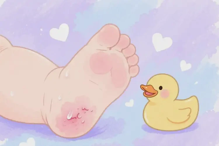 寶寶腳上偶爾起濕疹可不可以根治(圖1)