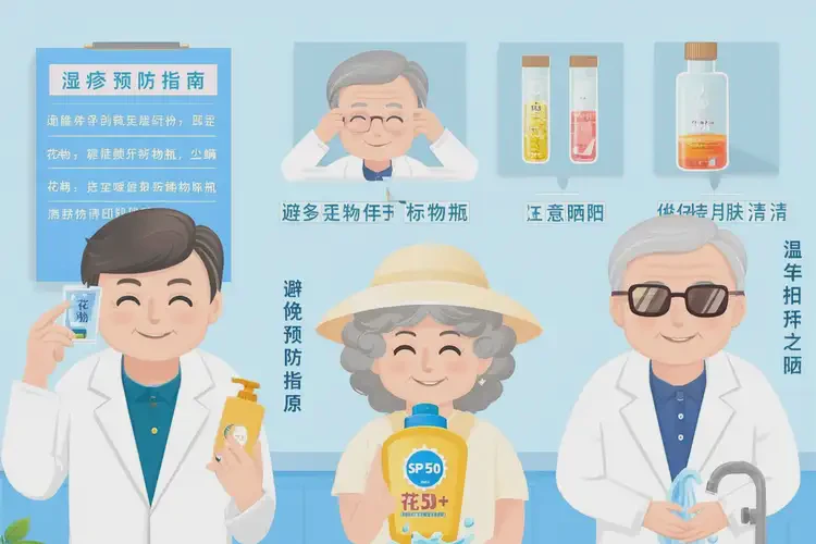 老年人面部容易長(zhǎng)濕疹可不可以根治(圖1)