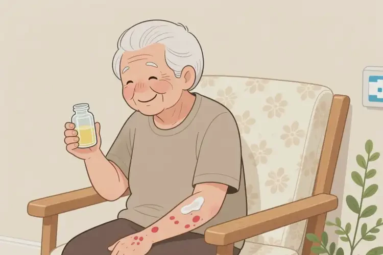 高齡老人手臂上長(zhǎng)濕疹能不能根治(圖4)