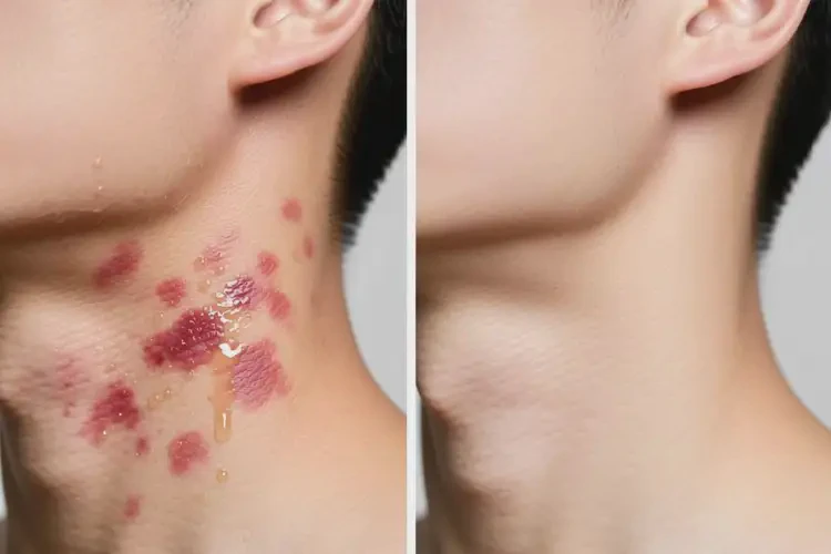 男性脖子起濕疹可不可以根治(圖2)