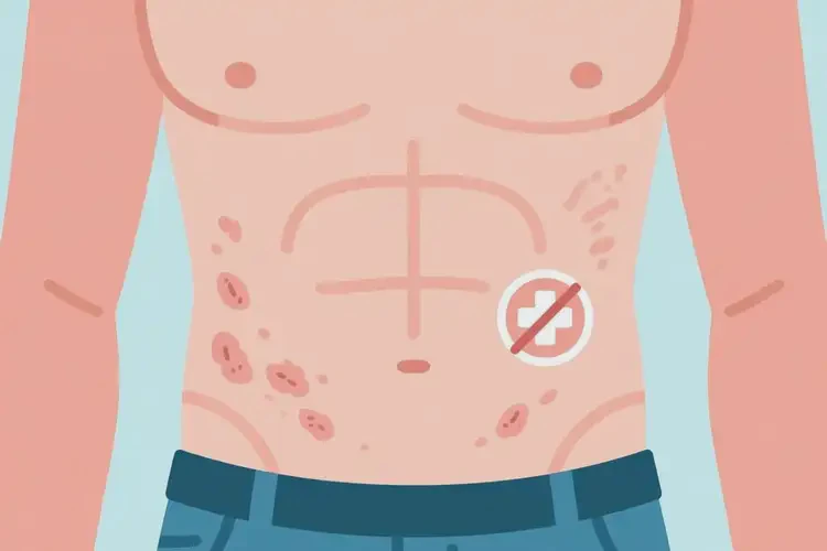 男人肚子偶爾起濕疹能徹底自愈嗎(圖2)