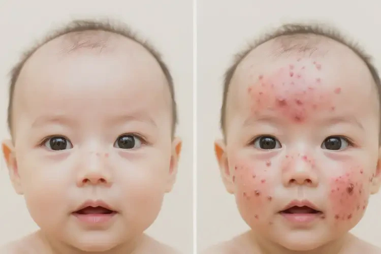 嬰幼兒面部長(zhǎng)濕疹能靠自己自愈嗎(圖2)