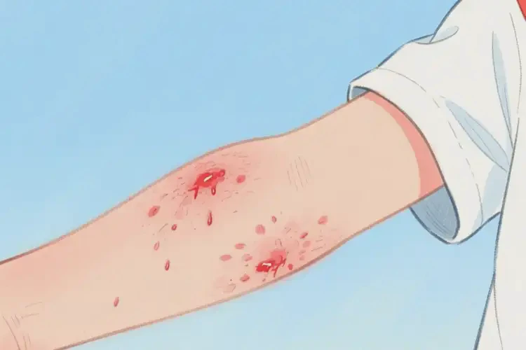 小學(xué)生手臂上偶爾長(zhǎng)濕疹不管它會(huì)自己自愈嗎(圖4)