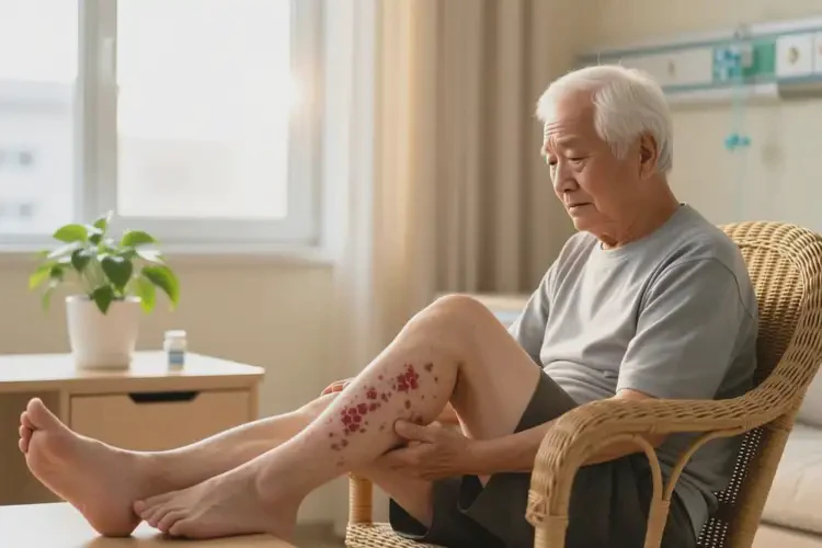老人小腿起濕疹不管它會自己痊愈嗎(圖4)