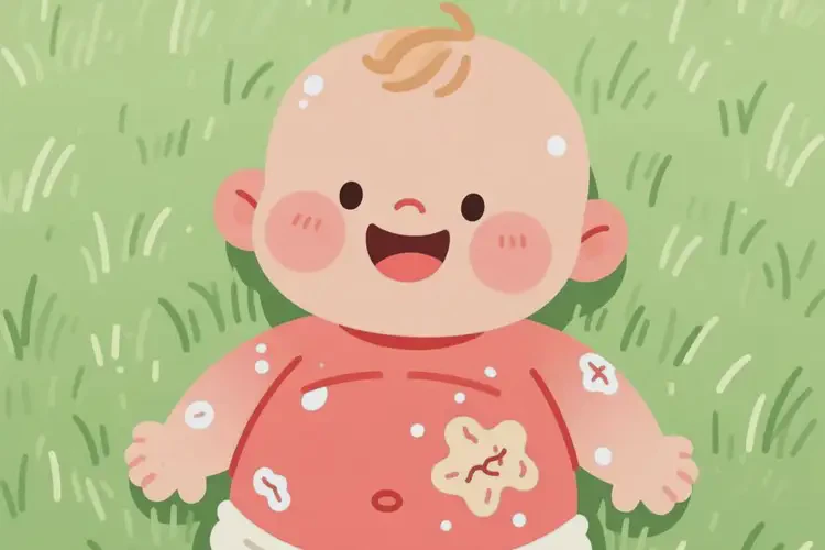 嬰兒肚子上經(jīng)常起濕疹可不可以根治(圖1)