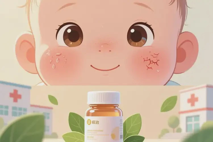 嬰兒臉上經(jīng)常長濕疹可不可以根治(圖2)