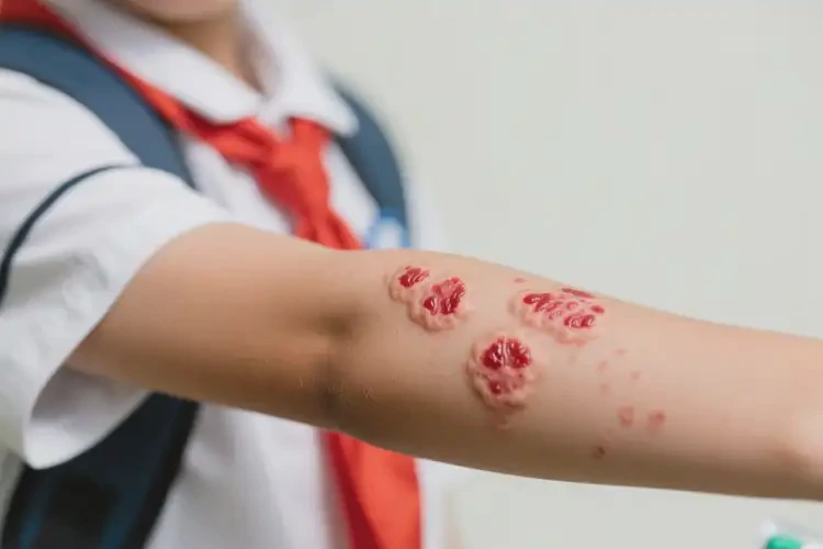 小學(xué)生手臂上出現(xiàn)濕疹不管它會自己好嗎(圖4)