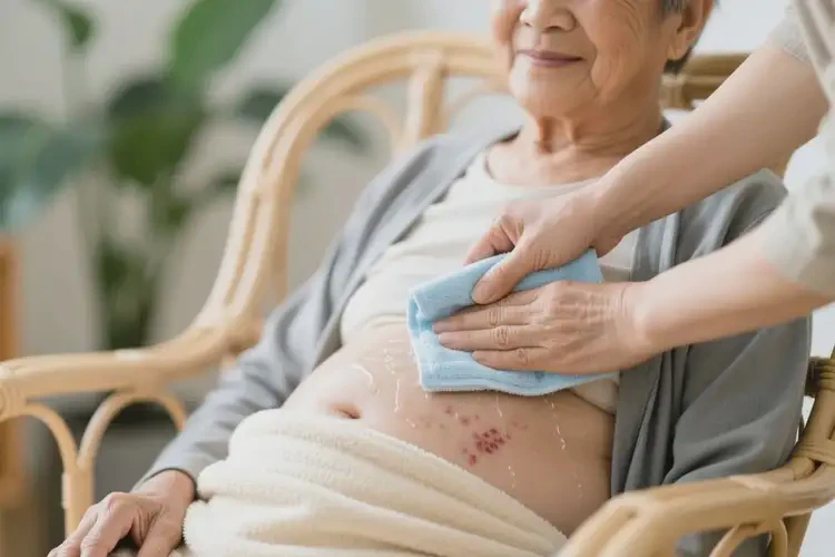 高齡老人肚子上容易長(zhǎng)濕疹能不能根治(圖2)