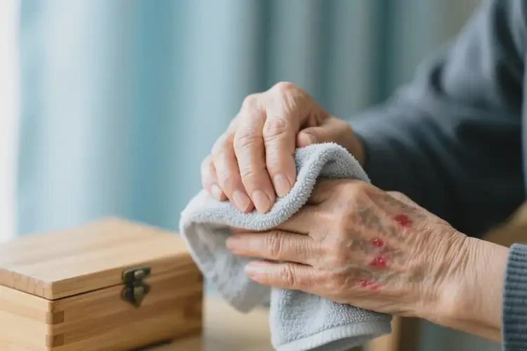 高齡老人手上有濕疹能不能根治(圖1)