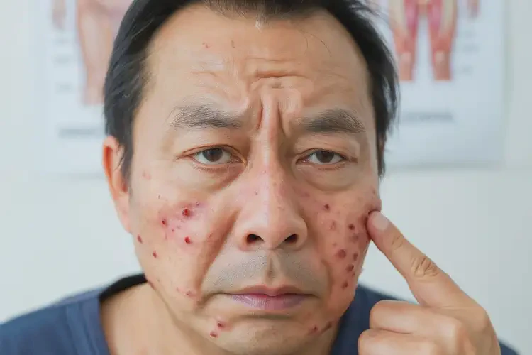 男性面部容易長(zhǎng)濕疹可不可以根治(圖4)