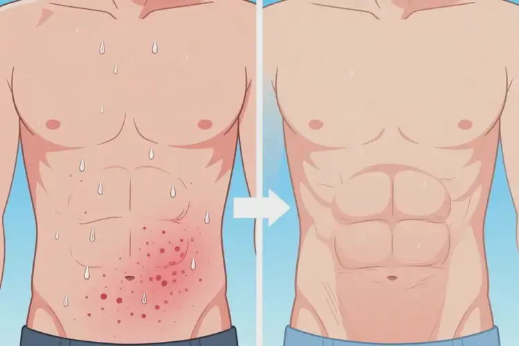 男生肚子上偶爾長(zhǎng)濕疹可不可以根治(圖1)