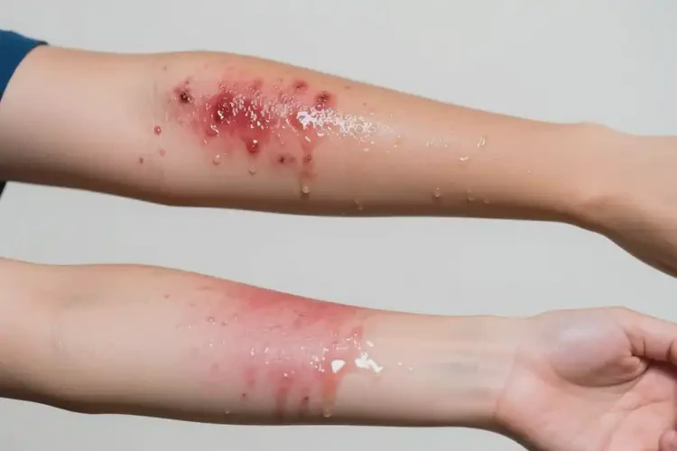 青少年手臂上經(jīng)常起濕疹不管它會(huì)自己痊愈嗎(圖1)