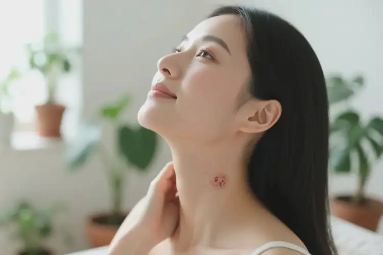 女人脖子上容易長(zhǎng)濕疹能不能根治(圖2)