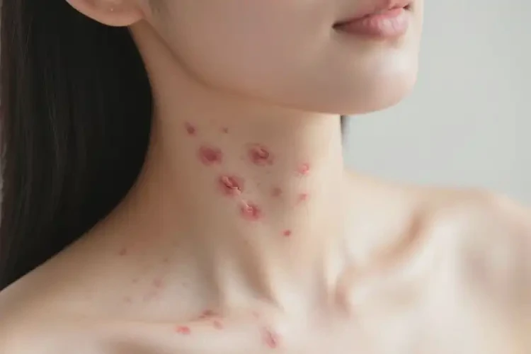 女人脖子上出濕疹能不能根治(圖1)