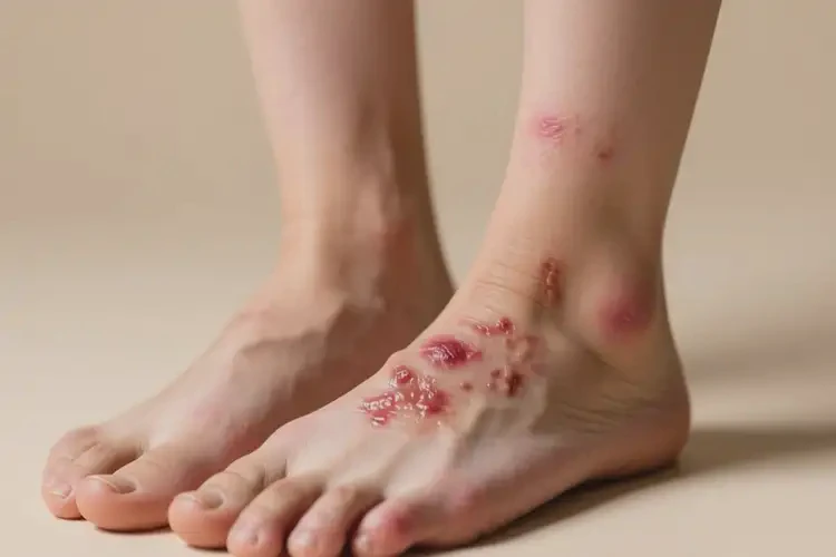 女性腳上出現(xiàn)濕疹可不可以根治(圖4)