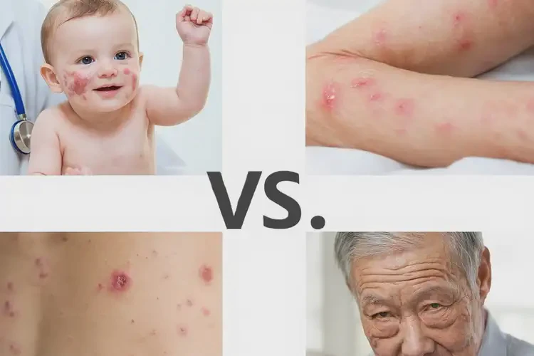 老人小腿出濕疹不管它會自己自愈嗎(圖1)