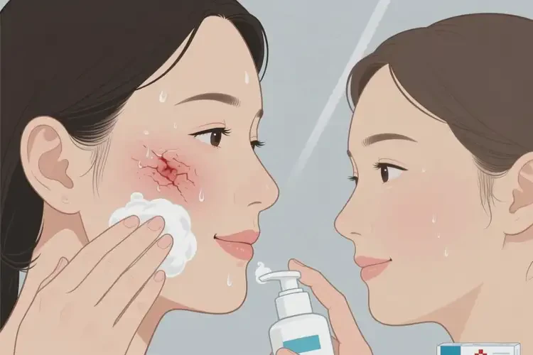 女性面部偶爾起濕疹可不可以根治(圖1)