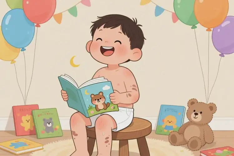 兒童大腿上出濕疹不管它會自己自愈嗎(圖2)