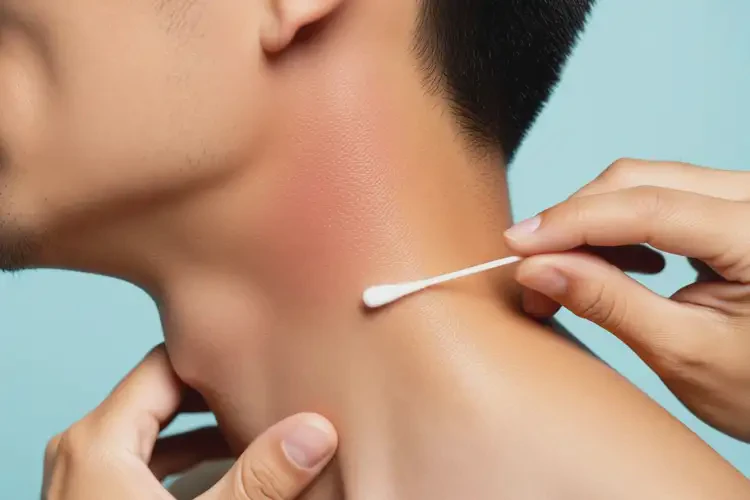 男人脖子上經(jīng)常起濕疹能不能根治(圖2)