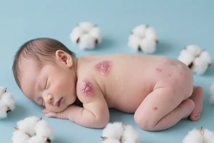 新生兒全身出濕疹能徹底自愈嗎(圖3)