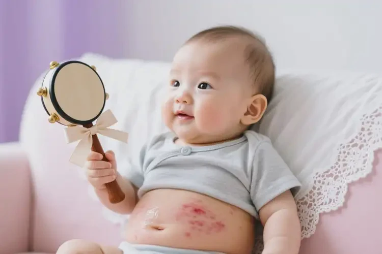 嬰幼兒肚子經(jīng)常起濕疹能靠自己自愈嗎(圖1)