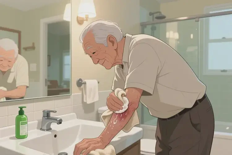 高齡老人身上有濕疹可以徹底自愈嗎(圖1)