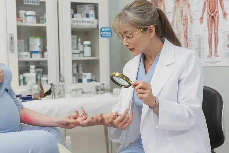 孕婦手臂偶爾起濕疹不管它會(huì)自己自愈嗎(圖1)