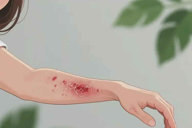 女性手臂上有濕疹可以徹底自愈嗎(圖3)