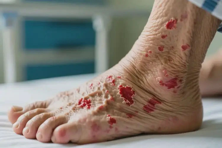 老年人腳上經(jīng)常長濕疹能靠自己自愈嗎(圖4)