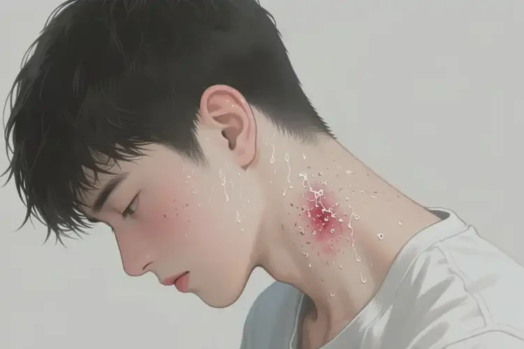 男生脖子偶爾長濕疹不管它會自己痊愈嗎(圖2)
